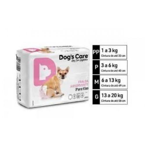 FRALDA FEMEA TAM G 6UN CINTURA ATE 58CM