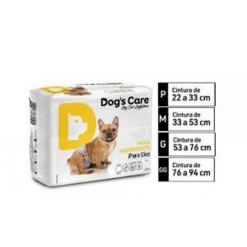 FRALDA MACHO TAM GG 6UN CINTURA 76-94CM