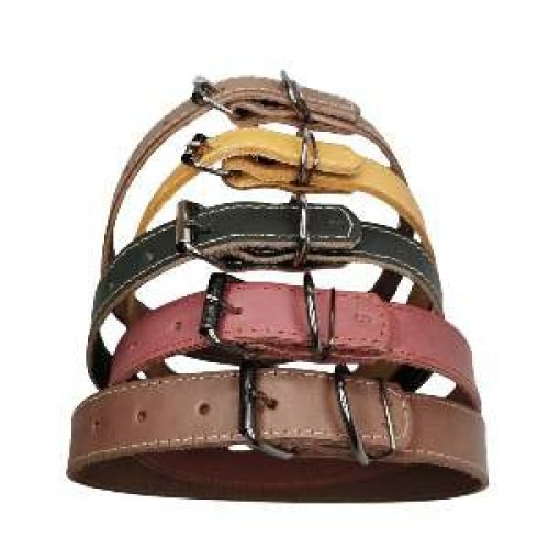 COLEIRA COURO NATURAL N10