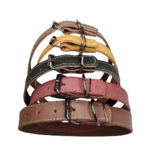 COLEIRA COURO NATURAL N07