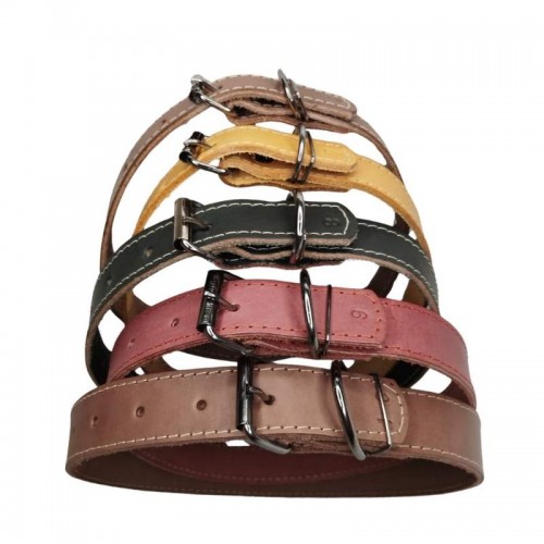 COLEIRA COURO NATURAL N09