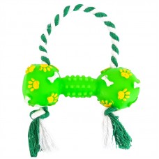 12079 - HALTERES PATA OSSO P C CORDA 23CM