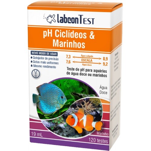 LABCON TEST PH CICLIDEOS E MARINHO 19ML