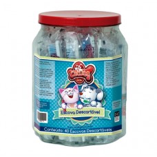 70299 - POTE 40 ESCOVAS + MINI GEL DENT DESCART