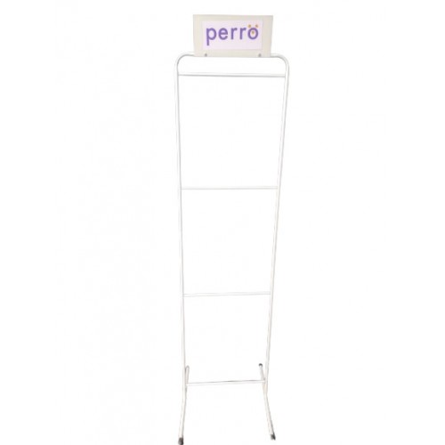 EXPOSITOR ROUPA PET BRANCO 190X47X50CM