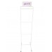 EXPOSITOR ROUPA PET BRANCO 190X47X50CM