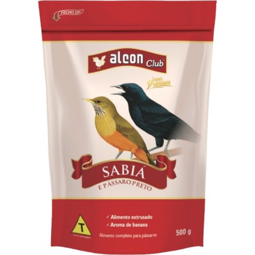 ALCON CLUB SABIA E PASSARO PRETO 500G