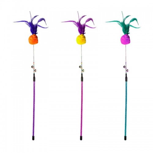 VARINHA PARA GATO BOLA C PENA 52 CM-V11