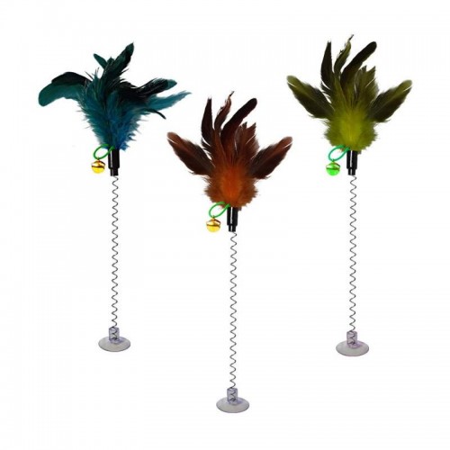 VARINHA PARA GATO COM VENTOSA 35CM