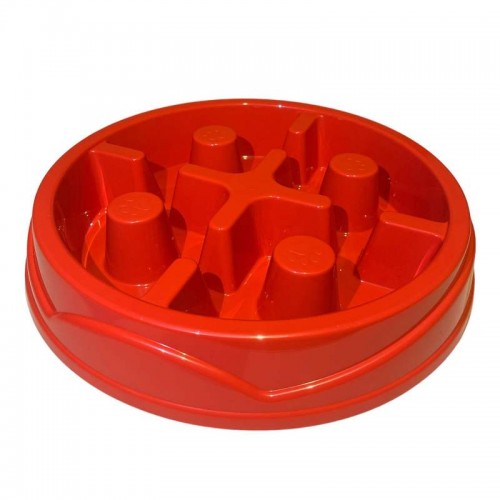 COMEDOURO EDUCATIVO ANTI STRESS VERMELHO