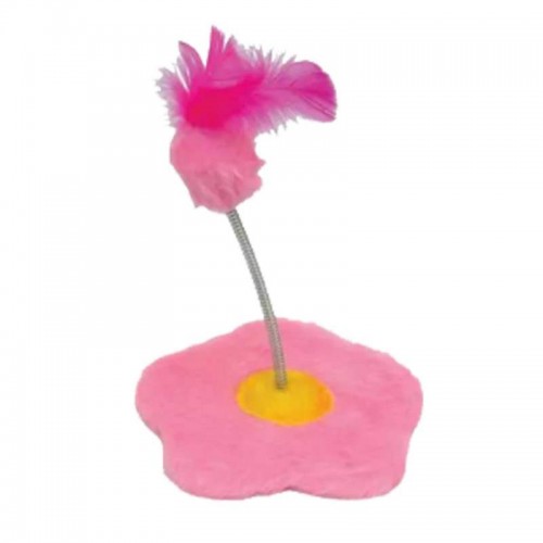 BRINQUEDO COM MOLA FLOR ROSA