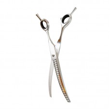 X7X7X7X7X - TESOURA TOSA TUBARAO CURVA CHROME 440C