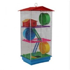 40028 - GAIOLA HAMSTER COMPLETA 3 ANDAR 30X23X60