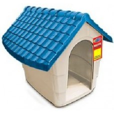 10175 - CASA 04 AZUL PLAST PET 82X70X70CM