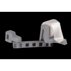 110052 - SUPORTE SACOLA PLAST DISPENSER CINZA