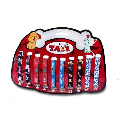 CARTELA COLEIRA GATO MIX 10UN