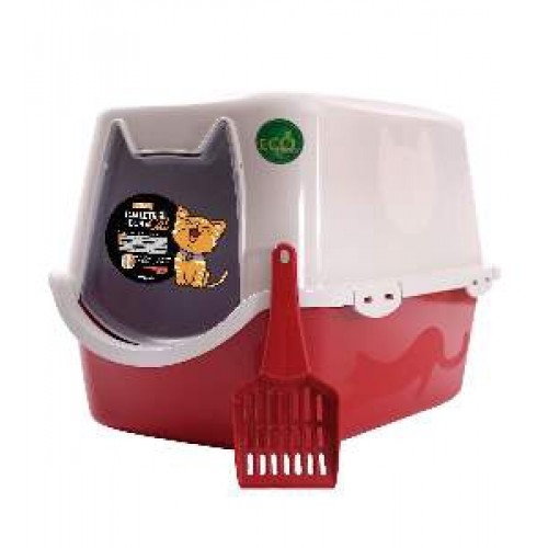 TOALETE DURACATS VERMELHO 58X40X40CM