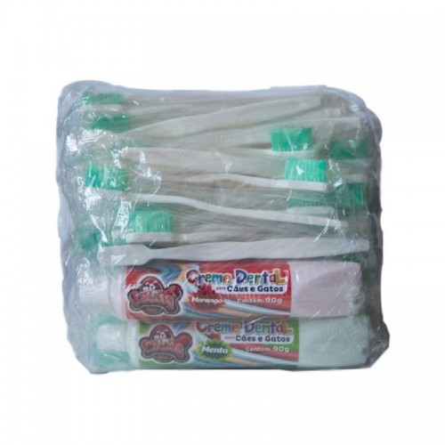KIT ESCOVAS DENT  50UN + 2 CREMES