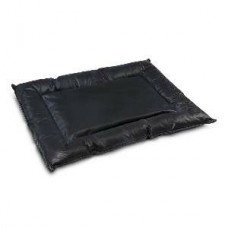 11147 - COLCHONETE EM COURO PRETO 110X70CM